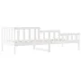 Sofá cama madera maciza de pino blanco 90x200 cm de vidaXL, Camas y somieres - Ref: Foro24-840371, Precio: 92,47 €, Descuento: %