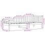 Schlafsofa aus massivem weißem Kiefernholz, 90 x 200 cm von vidaXL, Betten und Lattenroste - Ref: Foro24-840371, Preis: 93,50...