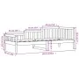 Sofá cama madera maciza de pino blanco 90x200 cm de vidaXL, Camas y somieres - Ref: Foro24-840371, Precio: 92,47 €, Descuento: %