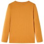 Camiseta infantil de manga larga ocre oscuro 128 de vidaXL, Camisetas para niños - Ref: Foro24-12892, Precio: 8,74 €