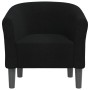 Sillón de tela negra de vidaXL, Sillones - Ref: Foro24-356432, Precio: 167,09 €, Descuento: %