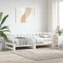 Removable sofa bed solid white pine wood 2x(90x190) cm by vidaXL, Beds and slatted bases - Ref: Foro24-840392, Price: 142,93 ...