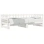 Removable sofa bed solid white pine wood 2x(90x190) cm by vidaXL, Beds and slatted bases - Ref: Foro24-840392, Price: 142,93 ...