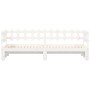 Sofá cama extraíble madera maciza de pino blanco 2x(90x190) cm de vidaXL, Camas y somieres - Ref: Foro24-840392, Precio: 144,...