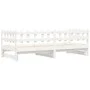 Removable sofa bed solid white pine wood 2x(90x190) cm by vidaXL, Beds and slatted bases - Ref: Foro24-840392, Price: 142,93 ...