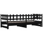 Abnehmbares Schlafsofa aus massivem schwarzem Kiefernholz, 2 x (90 x 200) cm von vidaXL, Betten und Lattenroste - Ref: Foro24...