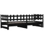 Abnehmbares Schlafsofa aus massivem schwarzem Kiefernholz, 2 x (90 x 200) cm von vidaXL, Betten und Lattenroste - Ref: Foro24...