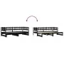 Removable sofa bed solid black pine wood 2x(90x200) cm by vidaXL, Beds and slatted bases - Ref: Foro24-840390, Price: 172,07 ...