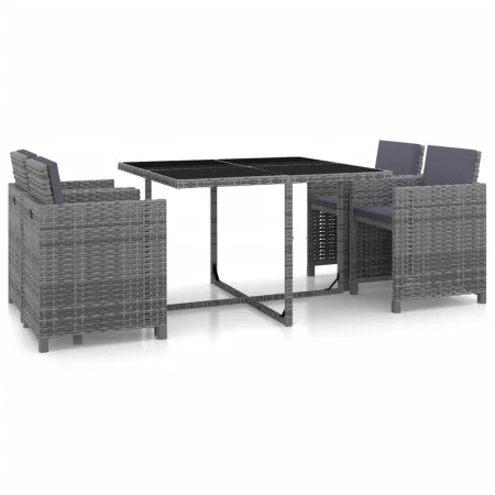5-piece garden dining set and gray synthetic rattan cushions by vidaXL, Garden sets - Ref: Foro24-43901, Price: 337,92 €, Dis...