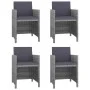 5-piece garden dining set and gray synthetic rattan cushions by vidaXL, Garden sets - Ref: Foro24-43901, Price: 337,92 €, Dis...