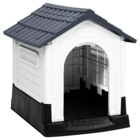 Hundehütte aus grauem Polypropylen, 57 x 68 x 66 cm von vidaXL, Hundehütten - Ref: Foro24-152228, Preis: 91,58 €, Rabatt: %
