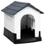 Hundehütte aus grauem Polypropylen, 57 x 68 x 66 cm von vidaXL, Hundehütten - Ref: Foro24-152228, Preis: 91,58 €, Rabatt: %