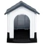 Hundehütte aus grauem Polypropylen, 57 x 68 x 66 cm von vidaXL, Hundehütten - Ref: Foro24-152228, Preis: 91,58 €, Rabatt: %