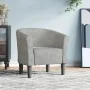 Sillón de terciopelo gris claro de vidaXL, Sillones - Ref: Foro24-356441, Precio: 158,07 €, Descuento: %