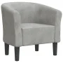 Sillón de terciopelo gris claro de vidaXL, Sillones - Ref: Foro24-356441, Precio: 158,07 €, Descuento: %
