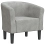Sillón de terciopelo gris claro de vidaXL, Sillones - Ref: Foro24-356441, Precio: 179,09 €
