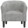 Sillón de terciopelo gris claro de vidaXL, Sillones - Ref: Foro24-356441, Precio: 158,07 €, Descuento: %