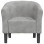 Sillón de terciopelo gris claro de vidaXL, Sillones - Ref: Foro24-356441, Precio: 179,09 €