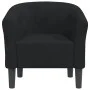 Sillón de terciopelo negro de vidaXL, Sillones - Ref: Foro24-356443, Precio: 155,00 €, Descuento: %