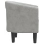 Sillón de terciopelo gris claro de vidaXL, Sillones - Ref: Foro24-356441, Precio: 179,09 €