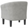 Sillón de terciopelo gris claro de vidaXL, Sillones - Ref: Foro24-356441, Precio: 179,09 €