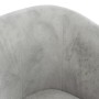 Sillón de terciopelo gris claro de vidaXL, Sillones - Ref: Foro24-356441, Precio: 179,09 €