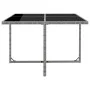 5-teiliges Garten-Essset und graue synthetische Rattankissen von vidaXL, Gartensets - Ref: Foro24-43901, Preis: 338,06 €, Rab...