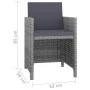 5-piece garden dining set and gray synthetic rattan cushions by vidaXL, Garden sets - Ref: Foro24-43901, Price: 337,92 €, Dis...