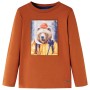 Langärmliges Kinder-T-Shirt 140 in gebranntem Orange von vidaXL, Kinder-T-Shirts - Ref: Foro24-12773, Preis: 8,60 €, Rabatt: %
