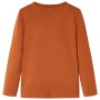 Langärmliges Kinder-T-Shirt 140 in gebranntem Orange von vidaXL, Kinder-T-Shirts - Ref: Foro24-12773, Preis: 8,60 €, Rabatt: %