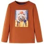 Gebranntes orangefarbenes Langarm-T-Shirt für Kinder 116 von vidaXL, Kinder-T-Shirts - Ref: Foro24-12771, Preis: 8,52 €, Raba...