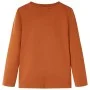 Gebranntes orangefarbenes Langarm-T-Shirt für Kinder 116 von vidaXL, Kinder-T-Shirts - Ref: Foro24-12771, Preis: 8,52 €, Raba...