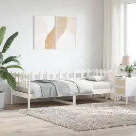 Schlafsofa aus massivem weißem Kiefernholz, 80 x 200 cm von vidaXL, Betten und Lattenroste - Ref: Foro24-840377, Preis: 96,67...