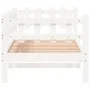 Sofá cama madera maciza de pino blanco 80x200 cm de vidaXL, Camas y somieres - Ref: Foro24-840377, Precio: 96,93 €, Descuento: %