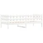 Sofá cama madera maciza de pino blanco 80x200 cm de vidaXL, Camas y somieres - Ref: Foro24-840377, Precio: 96,93 €, Descuento: %