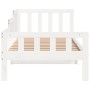 Sofá cama madera maciza de pino blanco 80x200 cm de vidaXL, Camas y somieres - Ref: Foro24-840368, Precio: 105,28 €