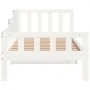 Sofá cama madera maciza de pino blanco 80x200 cm de vidaXL, Camas y somieres - Ref: Foro24-840368, Precio: 104,01 €, Descuent...