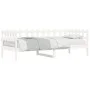 Solid white pine wood sofa bed 90x200 cm by vidaXL, Beds and slatted bases - Ref: Foro24-840380, Price: 100,43 €, Discount: %