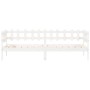Sofá cama madera maciza de pino blanco 90x200 cm de vidaXL, Camas y somieres - Ref: Foro24-840380, Precio: 101,37 €