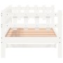 Sofá cama madera maciza de pino blanco 90x200 cm de vidaXL, Camas y somieres - Ref: Foro24-840380, Precio: 101,37 €