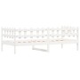 Sofá cama madera maciza de pino blanco 90x200 cm de vidaXL, Camas y somieres - Ref: Foro24-840380, Precio: 101,37 €