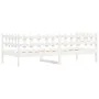 Solid white pine wood sofa bed 90x200 cm by vidaXL, Beds and slatted bases - Ref: Foro24-840380, Price: 100,43 €, Discount: %