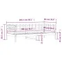 Solid white pine wood sofa bed 90x200 cm by vidaXL, Beds and slatted bases - Ref: Foro24-840380, Price: 100,43 €, Discount: %