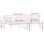Solid pine wood sofa bed 90x190 cm by vidaXL, Beds and slatted bases - Ref: Foro24-840382, Price: 89,08 €, Discount: %