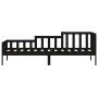 Sofá cama madera maciza de pino negro 90x190 cm de vidaXL, Camas y somieres - Ref: Foro24-840375, Precio: 119,49 €, Descuento: %