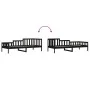 Solid black pine wood sofa bed 90x190 cm by vidaXL, Beds and slatted bases - Ref: Foro24-840375, Price: 117,96 €, Discount: %