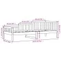 Schlafsofa aus massivem schwarzem Kiefernholz, 90 x 190 cm von vidaXL, Betten und Lattenroste - Ref: Foro24-840375, Preis: 11...