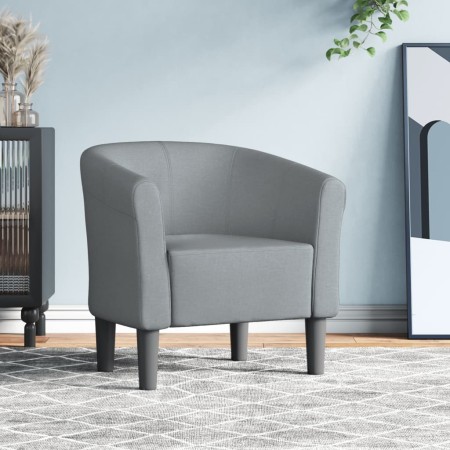 Sillón de tela gris claro de vidaXL, Sillones - Ref: Foro24-356429, Precio: 148,64 €