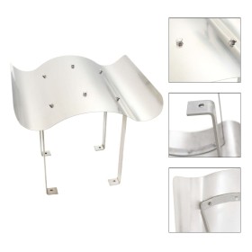 Silberner Kamindeckel aus Edelstahl von vidaXL, Zubehör für Holzöfen und Kamine - Ref: Foro24-142988, Preis: 152,74 €, Rabatt: %