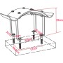 Silberner Kamindeckel aus Edelstahl von vidaXL, Zubehör für Holzöfen und Kamine - Ref: Foro24-142988, Preis: 152,74 €, Rabatt: %
